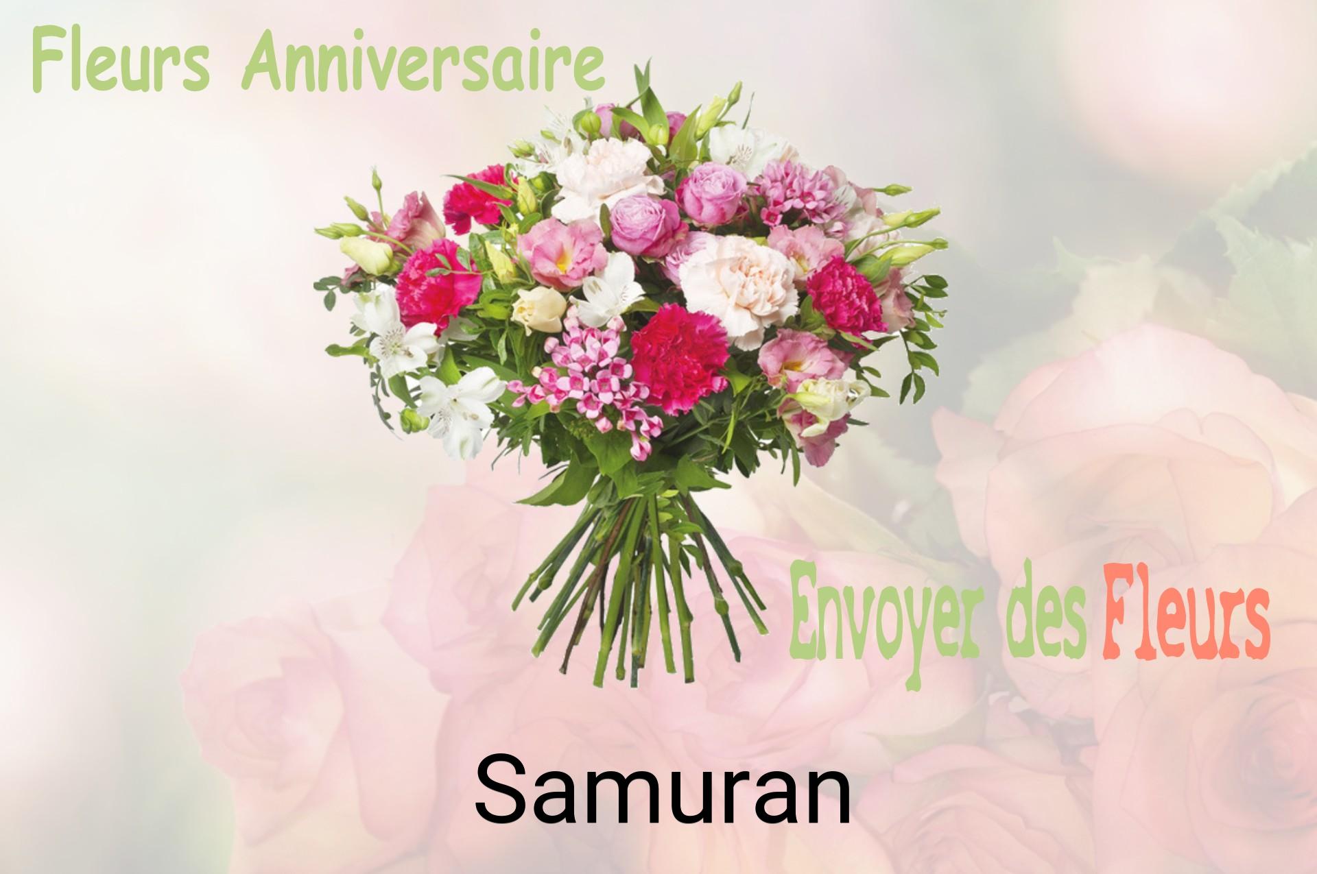 Bouquet de fleurs d’anniversaire livré à Samuran