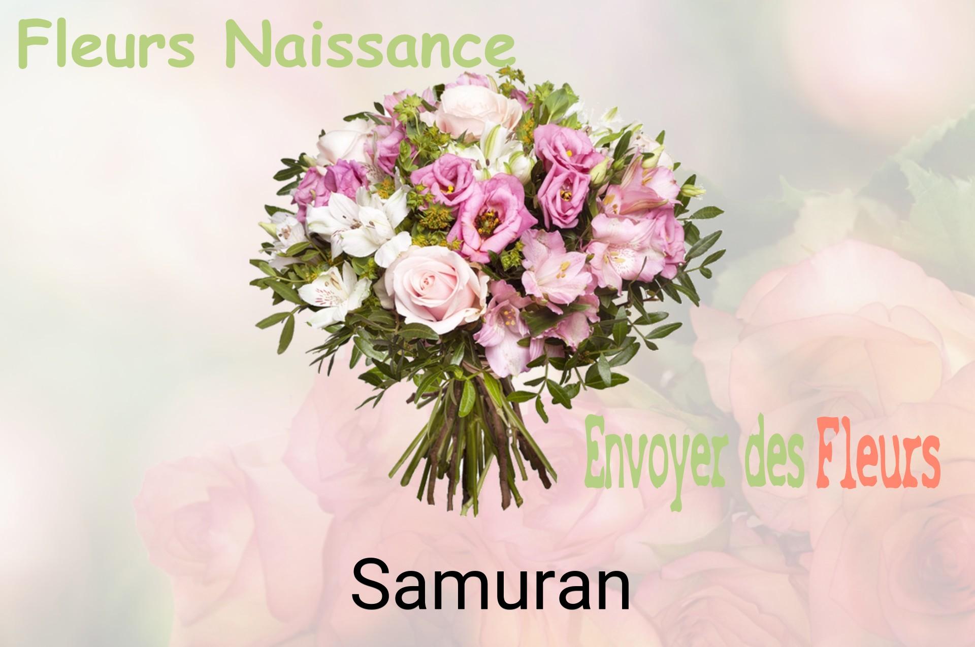 Bouquet de fleurs de naissance livré à Samuran